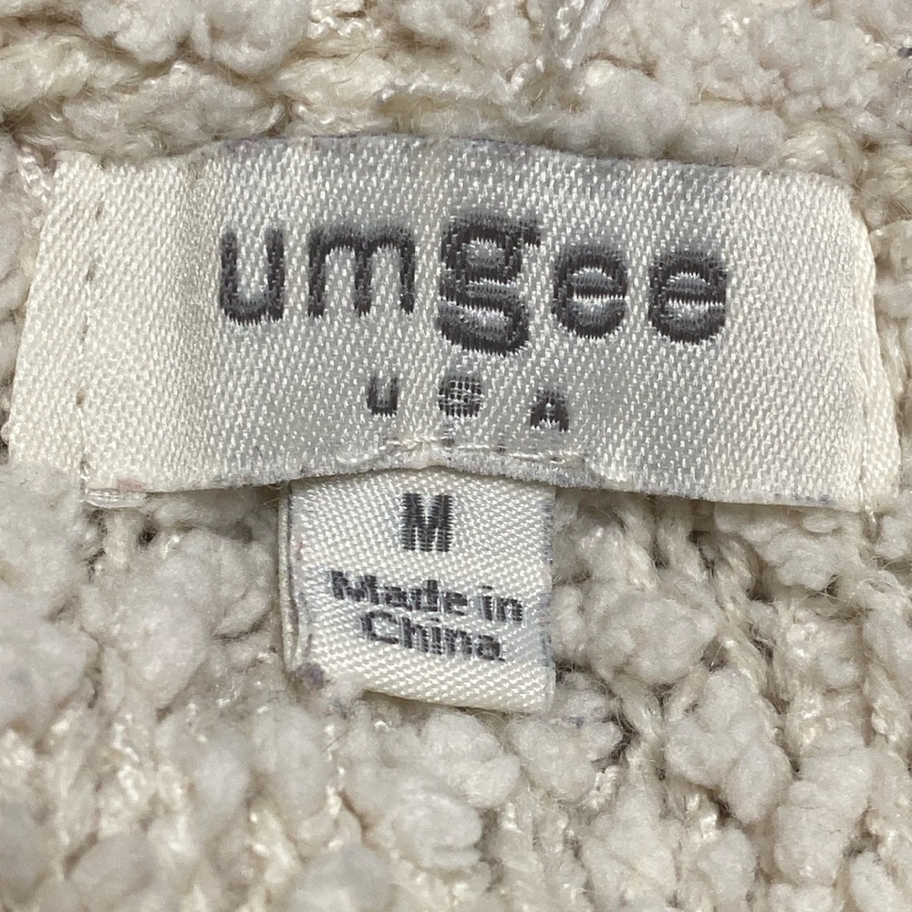 Umgee Cream SHERPA Cardigan - size Medium - Picture 5 of 9